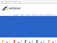 Frontpage screenshot for site: Adriakod d.o.o. (http://www.adriakod.hr)
