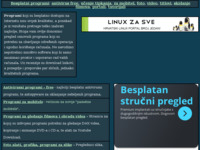 Frontpage screenshot for site: Besplatni programi (http://programi.50webs.com)