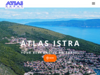 Frontpage screenshot for site: (http://www.atlas-istra.hr/)