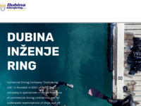 Frontpage screenshot for site: Dubina d.o.o.  Split (http://www.dubina.hr/)