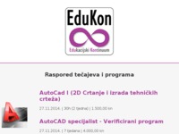 Frontpage screenshot for site: EduKon d.o.o. (http://www.edukon.hr)