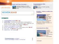 Frontpage screenshot for site: (http://www.kroatien-links.de/camping-istrien-kvarner.htm)