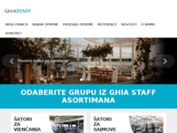 Frontpage screenshot for site: Ghia Staff d.o.o. (http://www.ghiastaff.hr/)