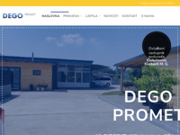 Frontpage screenshot for site: Dego promet d.o.o. (http://www.dego-promet.hr)