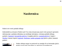 Frontpage screenshot for site: Podovi - podne obloge (http://www.podovi.net)