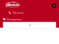 Frontpage screenshot for site: Absolute - video nadzor i alarmni sustavi (http://www.absolute.hr)