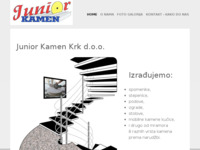 Frontpage screenshot for site: G.P.O. Junior Kamen d.o.o. (http://www.junior-kamen-krk.hr/)