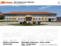 Frontpage screenshot for site: Strukovna škola Virovitica (http://www.ssv.hr/)