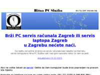 Frontpage screenshot for site: (http://www.hitna-pc-sluzba.hr/)