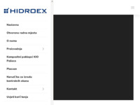 Frontpage screenshot for site: (http://www.hidroex.hr)