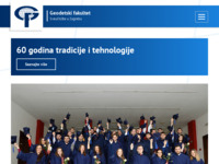 Frontpage screenshot for site: Geodetski fakultet (http://www.geof.hr/)