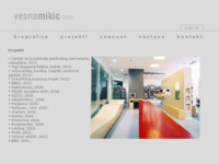 Frontpage screenshot for site: Prof. dr.sc. Vesna Mikić - profesorica na Arhitektonskom fakultetu (http://www.vesnamikic.com)