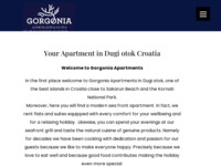 Frontpage screenshot for site: Gorgonia apartmani - Dugi otok (http://www.gorgonia.hr/)