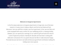 Frontpage screenshot for site: Gorgonia apartmani - Dugi otok (http://www.gorgonia.hr/)