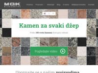 Frontpage screenshot for site: (http://www.mgk-klesarstvo.com)