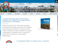 Frontpage screenshot for site: Hrvatski planinarski savez - Wiki (http://www.plsavez.hr)