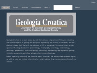 Slika naslovnice sjedišta: Geologia Croatica Online (http://www.geologia-croatica.hr)