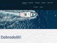 Frontpage screenshot for site: Aqua sport d.o.o. (http://www.aquasport.hr)