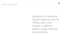 Slika naslovnice sjedišta: Spotstudio d.o.o. (http://www.spotstudio.hr/)