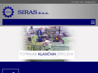 Slika naslovnice sjedišta: Siras d.o.o., Zagreb - Servis i remont alatnih strojeva (http://www.siras.hr)