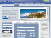 Frontpage screenshot for site: Dubrovnik rent a car (http://milenium-rent.hr)