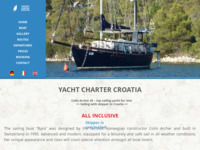 Frontpage screenshot for site: (http://www.yacht-charter-croatia.com)