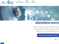 Frontpage screenshot for site: Klinički bolnički centar Zagreb (http://www.kbc-zagreb.hr)