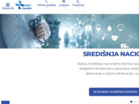 Frontpage screenshot for site: (http://www.kbc-zagreb.hr)