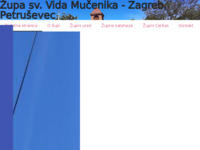 Frontpage screenshot for site: Župa sv. Vida mučenika - Zagreb, Petruševec (http://www.zupa-petrusevec.hr/)