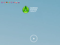 Frontpage screenshot for site: Gorski kotar - Zelena oaza Hrvatske (http://www.gorskikotar.hr/)