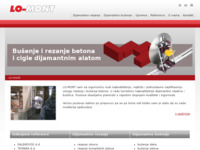 Frontpage screenshot for site: Lo mont (http://www.rezanjebetona.com)