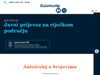 Frontpage screenshot for site: Komunalno društvo za prijevoz putnika Autotrolej d.o.o. Rijeka (http://www.autotrolej.hr)