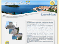 Frontpage screenshot for site: (http://www.dubrovnik-accommodation.net/)
