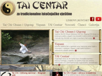 Frontpage screenshot for site: Tai Centar za tradicionalne istočnjačke vještine (http://www.tai.hr/)