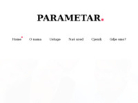 Frontpage screenshot for site: Parametar d.o.o. (http://www.parametar.hr/)