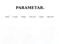 Frontpage screenshot for site: (http://www.parametar.hr/)