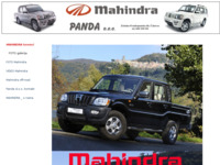 Frontpage screenshot for site: (http://www.mahindra.panda.hr/)
