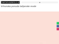 Frontpage screenshot for site: Modabella (http://www.modabella.hr/)