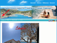 Frontpage screenshot for site: Gauta apartmani Ždrelac (http://www.gauta.com/)