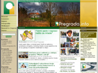 Frontpage screenshot for site: (http://www.pregrada.info)