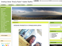 Frontpage screenshot for site: (http://ss-bracaradic-kastelstafilicnehaj.skole.hr/)
