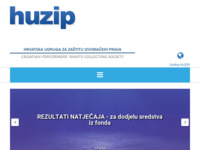 Slika naslovnice sjedišta: Hrvatska udruga za zaštitu izvođačkih prava (http://www.huzip.hr)