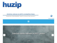 Frontpage screenshot for site: (http://www.huzip.hr)