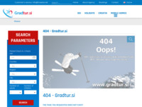 Frontpage screenshot for site: (http://www.gradtur.si/zima/hr/)