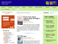 Frontpage screenshot for site: Izvori - sveučilišna knjižara (http://www.izvori.com/)