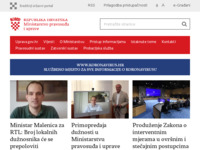 Frontpage screenshot for site: (http://www.pravosudje.hr/)