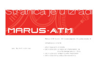 Frontpage screenshot for site: (http://www.marus-atm.hr/)
