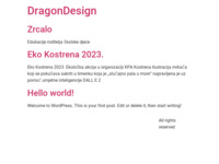 Frontpage screenshot for site: (http://www.dragon.hr)