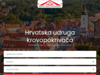 Frontpage screenshot for site: Hrvatska udruga krovopokrivača (http://www.huk.hr)