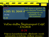 Frontpage screenshot for site: Šleptransport (http://www.sleptransport.hr)